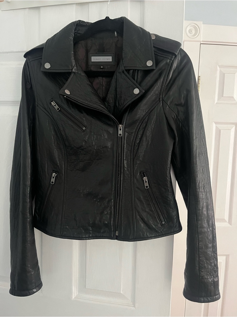 Black Rivet leather jacket